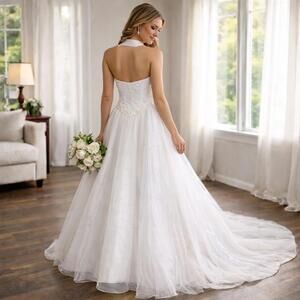 NWT MARY’S Y2K Beaded Tulle Wedding Gown 14